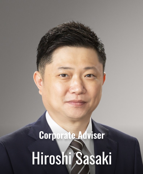 Corporate Adviser Hiroshi Sasaki